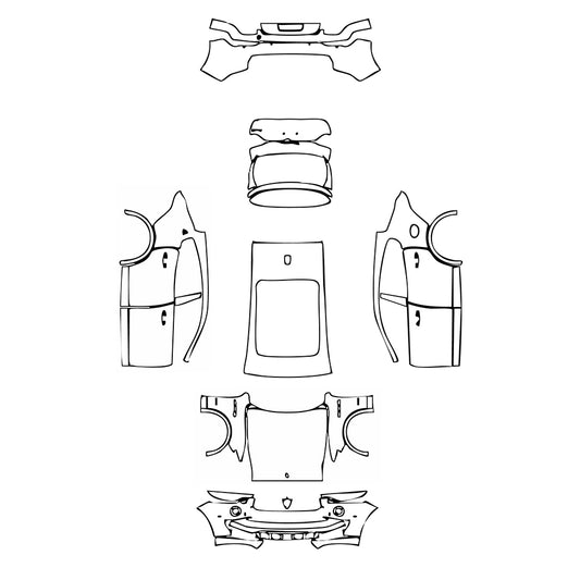 Pre-Cut PPF Maserati Levante Levante S GranLusso 2021 - PPF-Kits