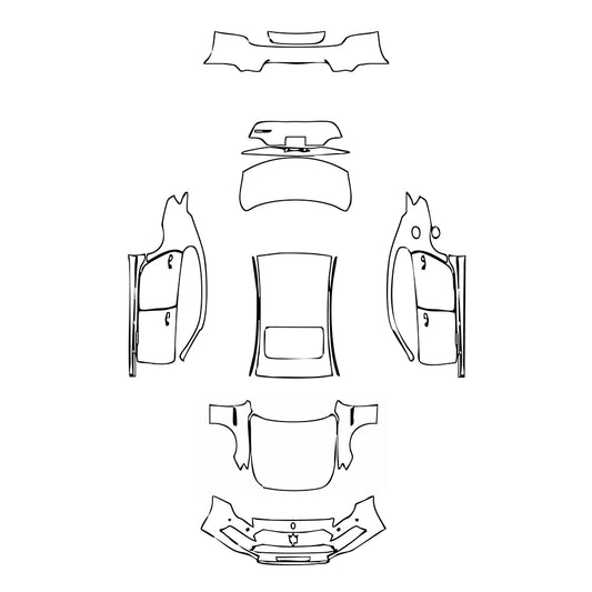 Pre-Cut PPF Maserati Quattroporte Quattroporte GT 2022 - PPF-Kits