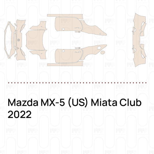 Pre-Cut PPF Mazda MX-5 (US) Miata Club 2022