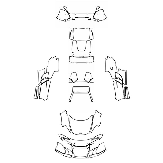 Pre-Cut PPF McLaren 650 650S Spider 2015 - PPF-Kits