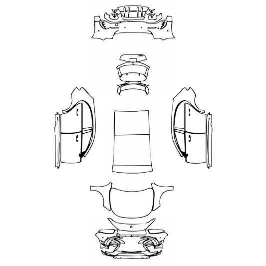 Pre-Cut PPF Mercedes-Benz A Class Hatchback AMG A 45 2023 - PPF-Kits