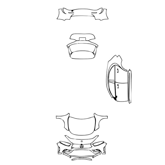 Pre-Cut PPF Mercedes-Benz A Class Hatchback AMG Line 2019 - PPF-Kits