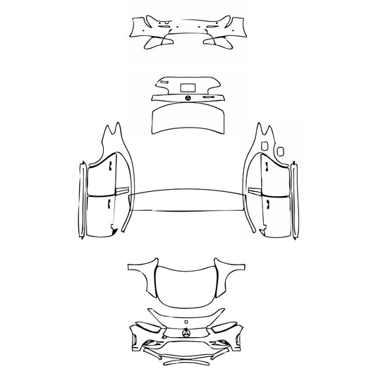 Pre-Cut PPF Mercedes-Benz A Class Sedan AMG Line Extended Wheelbase (Chinese only) 2022 - PPF-Kits