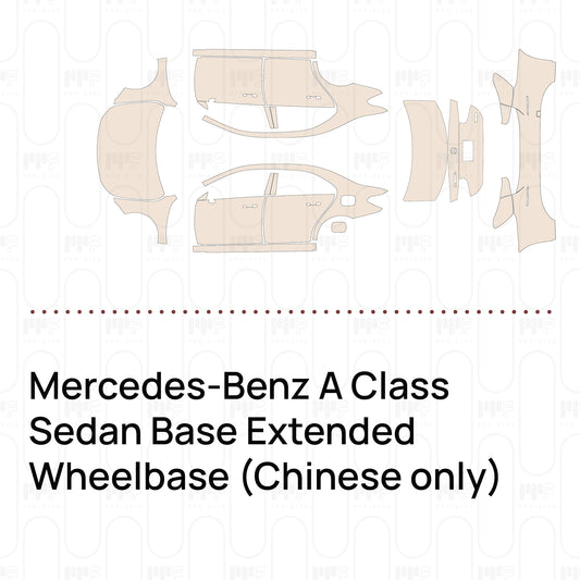 PPF precortado Mercedes-Benz A Class Sedan Base Extended Wheelbase (Chinese only) 2023