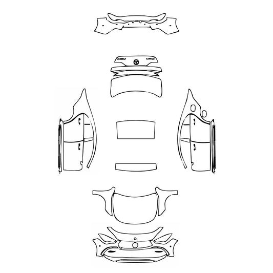 Pre-Cut PPF Mercedes-Benz CLA Coupe AMG CLA 35 2025 - PPF-Kits