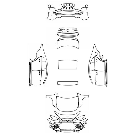 Pre-Cut PPF Mercedes-Benz CLA Coupe AMG CLA 45S 2025 - PPF-Kits