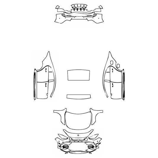 Pre-Cut PPF Mercedes-Benz CLA Coupe AMG CLA 45 2021 - PPF-Kits