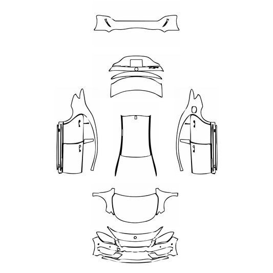 Pre-Cut PPF Mercedes-Benz CLA Coupe AMG Line 2014 - PPF-Kits