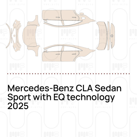 Mercedes-Benz CLA Sedan Sport with EQ technology 2025 – Pre-Cut PPF