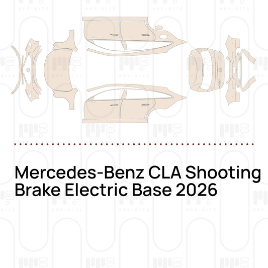 Mercedes-Benz CLA Shooting Brake Electric Base 2026 – Lámina de protección PPF precortada