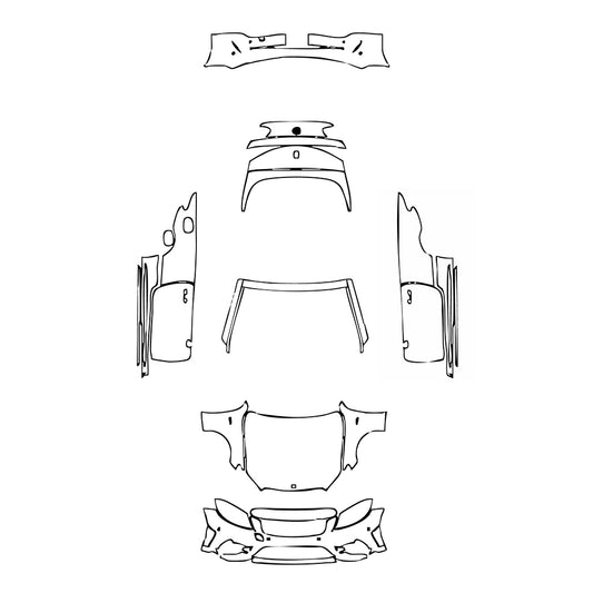 Pre-Cut PPF Mercedes-Benz C Class Cabriolet AMG C43 2023 - PPF-Kits