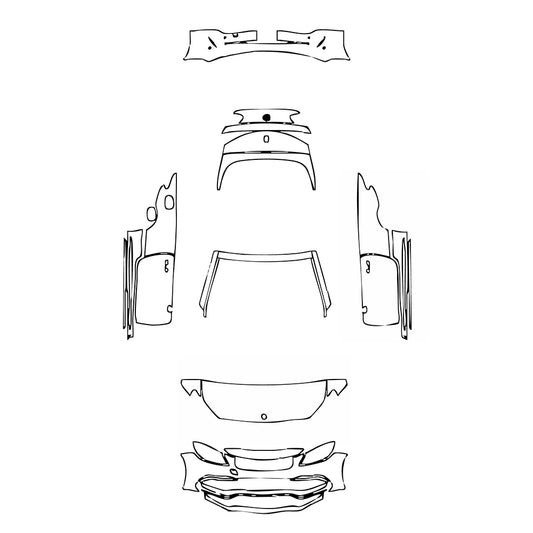 Pre-Cut PPF Mercedes-Benz C Class Cabriolet AMG C63 2020 - PPF-Kits