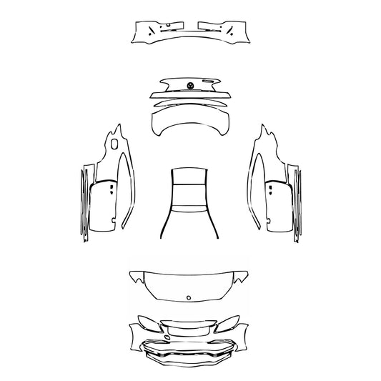 Pre-Cut PPF Mercedes-Benz C Class Coupe AMG C63 2018 - PPF-Kits