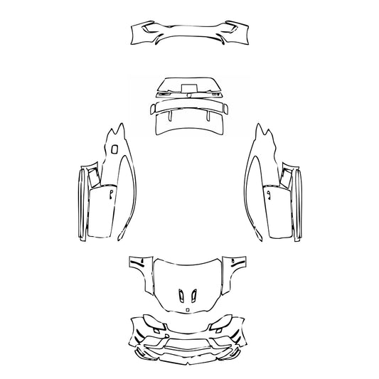 Pre-Cut PPF Mercedes-Benz C Class Coupe AMG C63 Black Edition 2013 - PPF-Kits