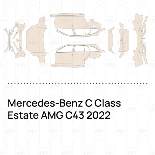 Pre-Cut PPF Mercedes-Benz C Class Estate AMG C43 2022