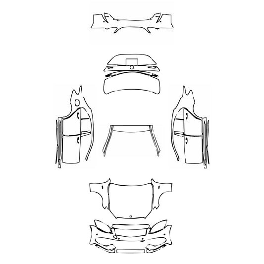 Pre-Cut PPF Mercedes-Benz C Class Sedan AMG C43 2017 - PPF-Kits
