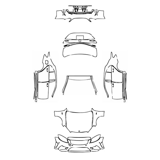 Pre-Cut PPF Mercedes-Benz C Class Sedan AMG C43 2019 - PPF-Kits