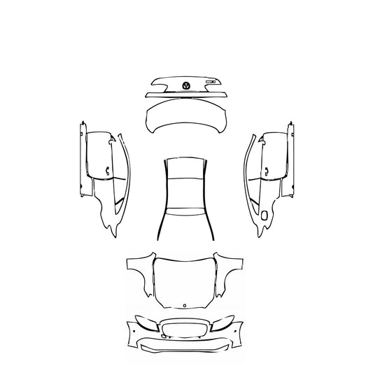 Pre-Cut PPF Mercedes-Benz E Class Coupe Base 2019 - PPF-Kits