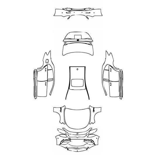Pre-Cut PPF Mercedes-Benz E Class Sedan AMG E63 S 2018 - PPF-Kits