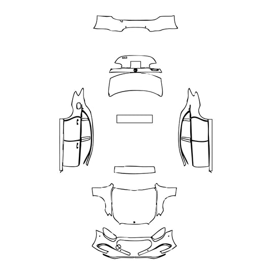 Pre-Cut PPF Mercedes-Benz E Class Sedan Luxury Extended Wheelbase 2023 - PPF-Kits