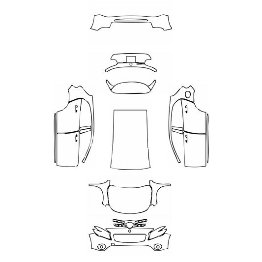 Pre-Cut PPF Mercedes-Benz GLA Base 2018 - PPF-Kits