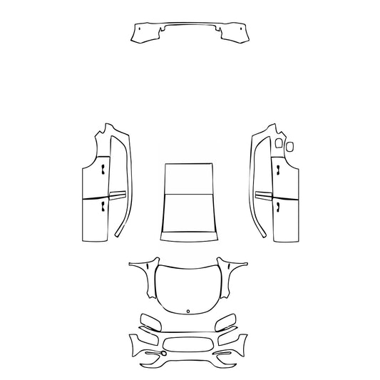 Pre-Cut PPF Mercedes-Benz GLB AMG GLB 35 2021 - PPF-Kits