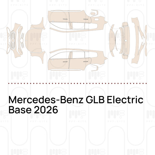 Mercedes-Benz GLB Electric Base 2026 – Lámina de protección PPF precortada