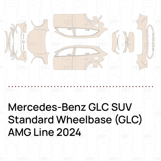Pre-Cut PPF Mercedes-Benz GLC SUV Standard Wheelbase (GLC) AMG Line 2024