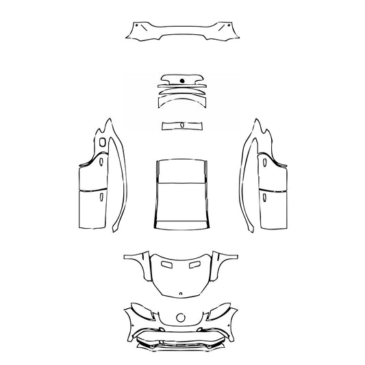 Pre-Cut PPF Mercedes-Benz GLE GLE Coupe AMG GLE 63 2015 - PPF-Kits