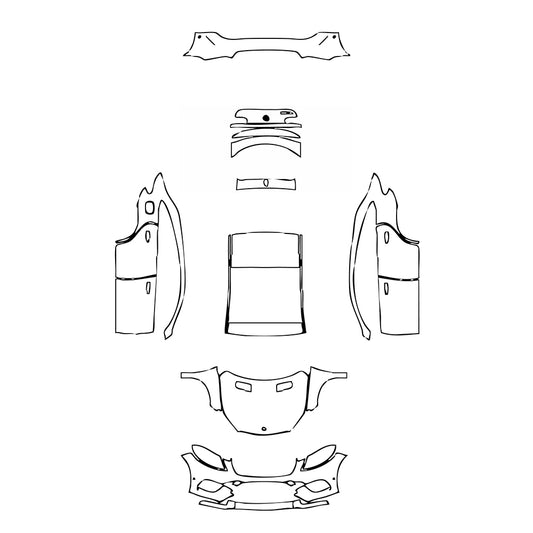 Pre-Cut PPF Mercedes-Benz GLE GLE Coupe Base 2018 - PPF-Kits