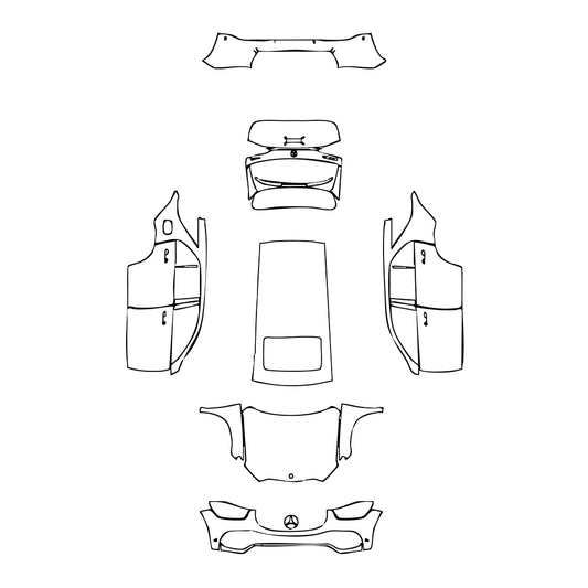 Pre-Cut PPF Mercedes-Benz GLE GLE SUV Base 2021 - PPF-Kits