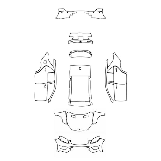 Pre-Cut PPF Mercedes-Benz GLE GLE SUV Sport 2015 - PPF-Kits