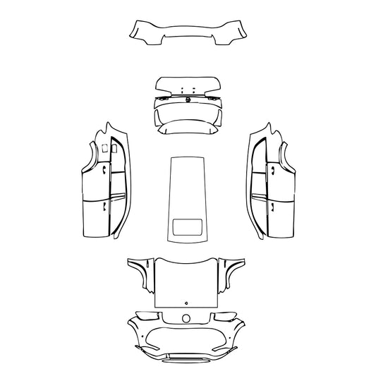 Pre-Cut PPF Mercedes-Benz GLS AMG GLS 63 2022 - PPF-Kits