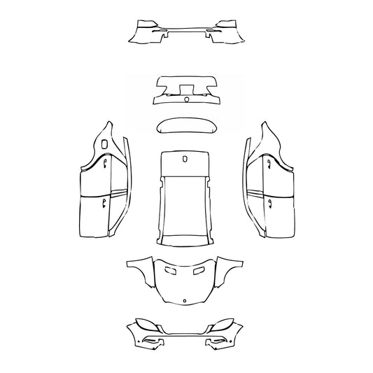 Pre-Cut PPF Mercedes-Benz ML Base 2012 - PPF-Kits