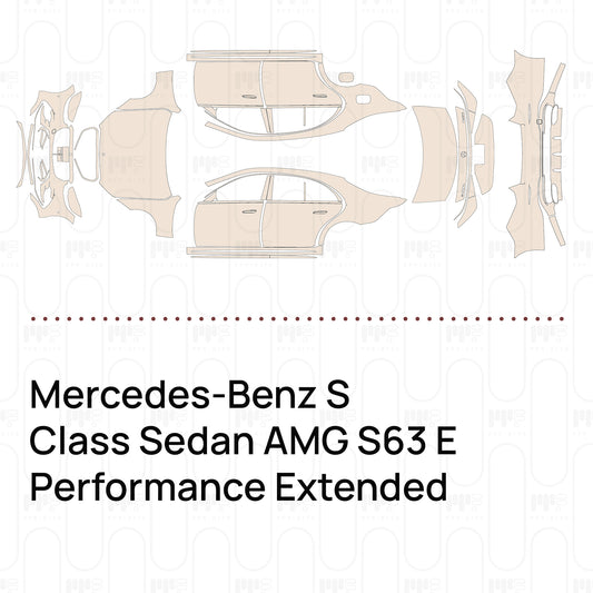 Pre-Cut PPF Mercedes-Benz S Class Sedan AMG S63 E Performance Extended Wheelbase 2026