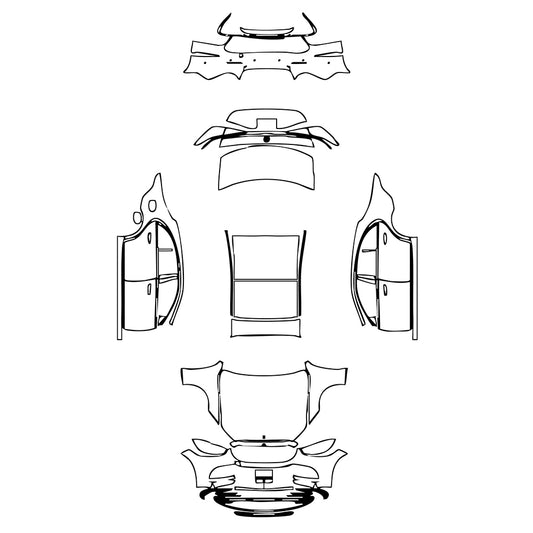 Pre-Cut PPF Mercedes-Benz S Class Sedan Base Extended Wheelbase 2024 - PPF-Kits