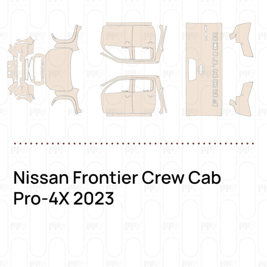 Pre-Cut PPF Nissan Frontier Crew Cab Pro-4X 2023