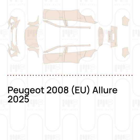 Peugeot 2008 (EU) Allure 2025 – Pre-Cut PPF