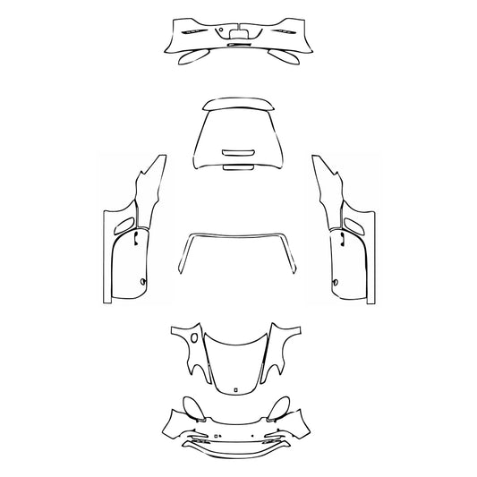 Pre-Cut PPF Porsche 718 Boxter Boxter GTS 2023 - PPF-Kits