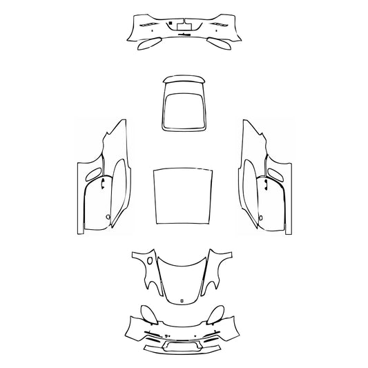 Pre-Cut PPF Porsche 718 Cayman Cayman 2024 - PPF-Kits
