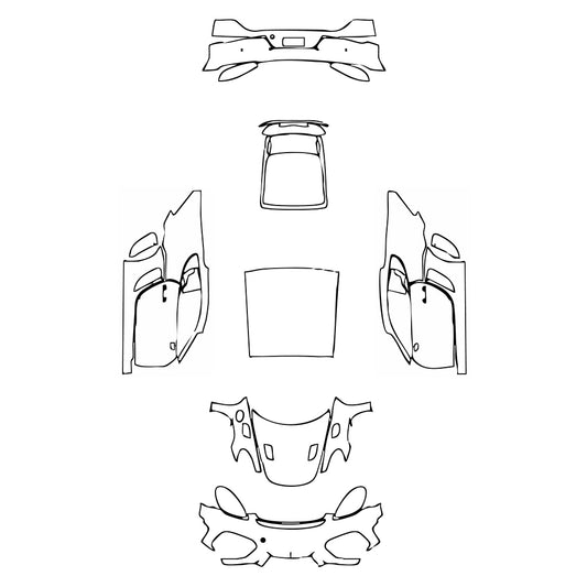 Pre-Cut PPF Porsche 718 Cayman Cayman GT4RS 2022 - PPF-Kits