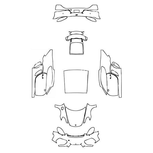 Pre-Cut PPF Porsche 718 Cayman Cayman GT4 2021 - PPF-Kits