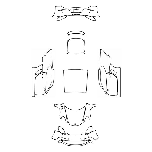 Pre-Cut PPF Porsche 718 Cayman Cayman GTS 2018 - PPF-Kits