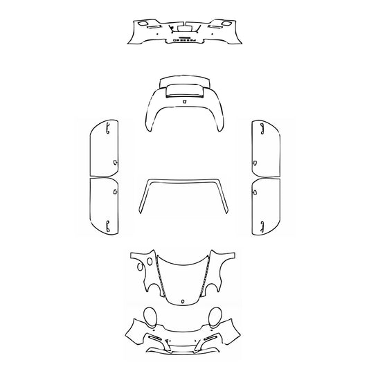 Pre-Cut PPF Porsche 911 Carrera Cabriolet 2016 - PPF-Kits
