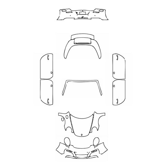 Pre-Cut PPF Porsche 911 Targa 4 2018 - PPF-Kits