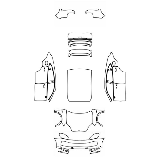 Pre-Cut PPF Porsche Cayenne Coupe Cayenne S E-Hybrid Coupe 2025 - PPF-Kits
