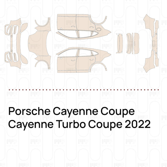 Pre-Cut PPF Porsche Cayenne Coupe Cayenne Turbo Coupe 2022