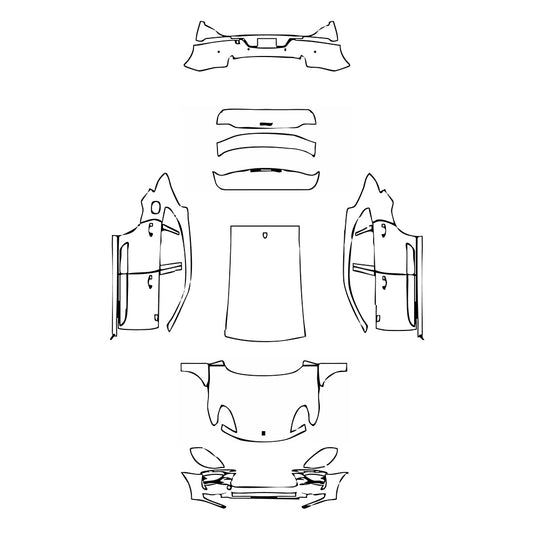 Pre-Cut PPF Porsche Macan Macan 2021 - PPF-Kits
