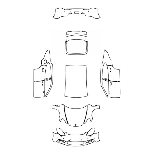 Pre-Cut PPF Porsche Panamera Sedan Panamera 2017 - PPF-Kits