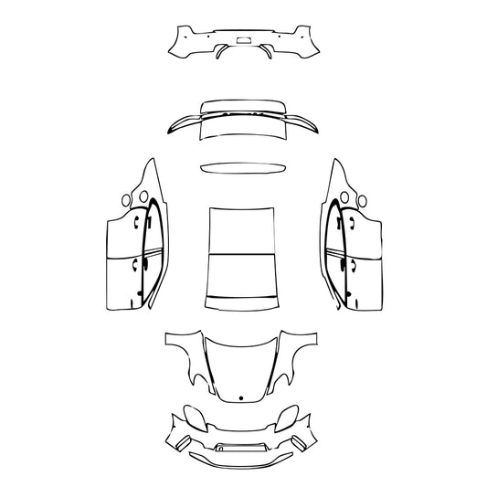 Pre-Cut PPF Porsche Panamera Sedan Panamera 4S E-Hybrid 2024 - PPF-Kits